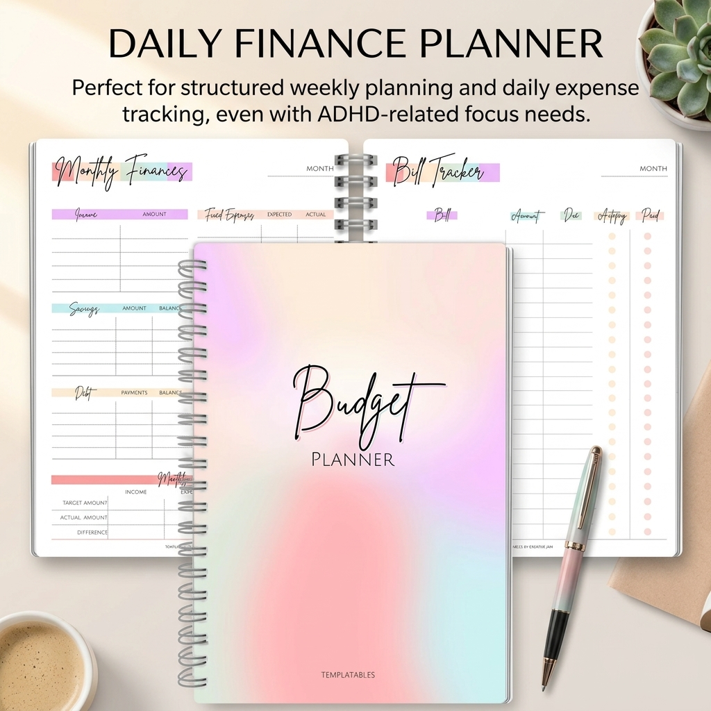 Planner Weekly Budget - Ежедневный блокнот для учета доходов и