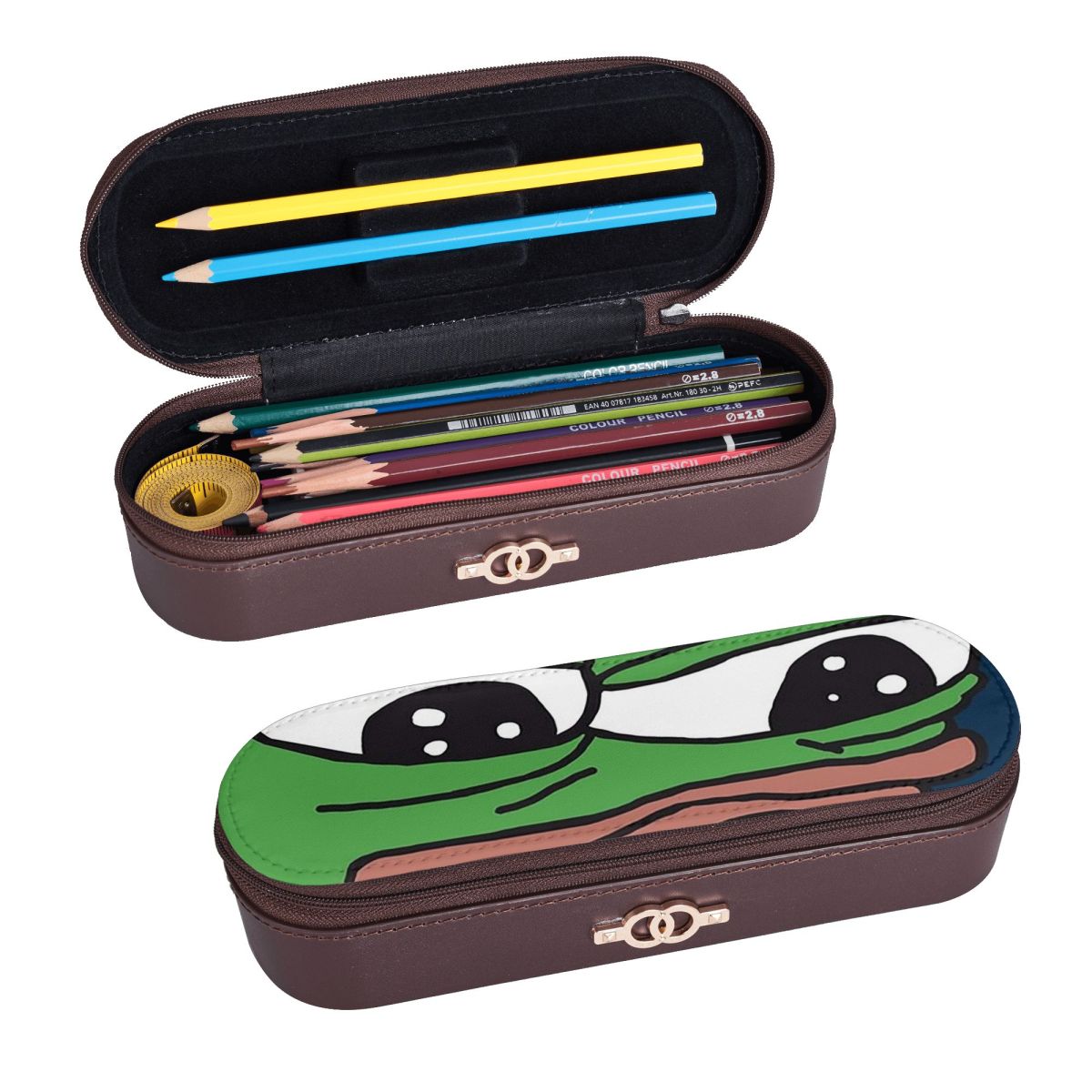 Stationery And Office Supply Stores - Высококачественный кожаный пенал для карандашей и