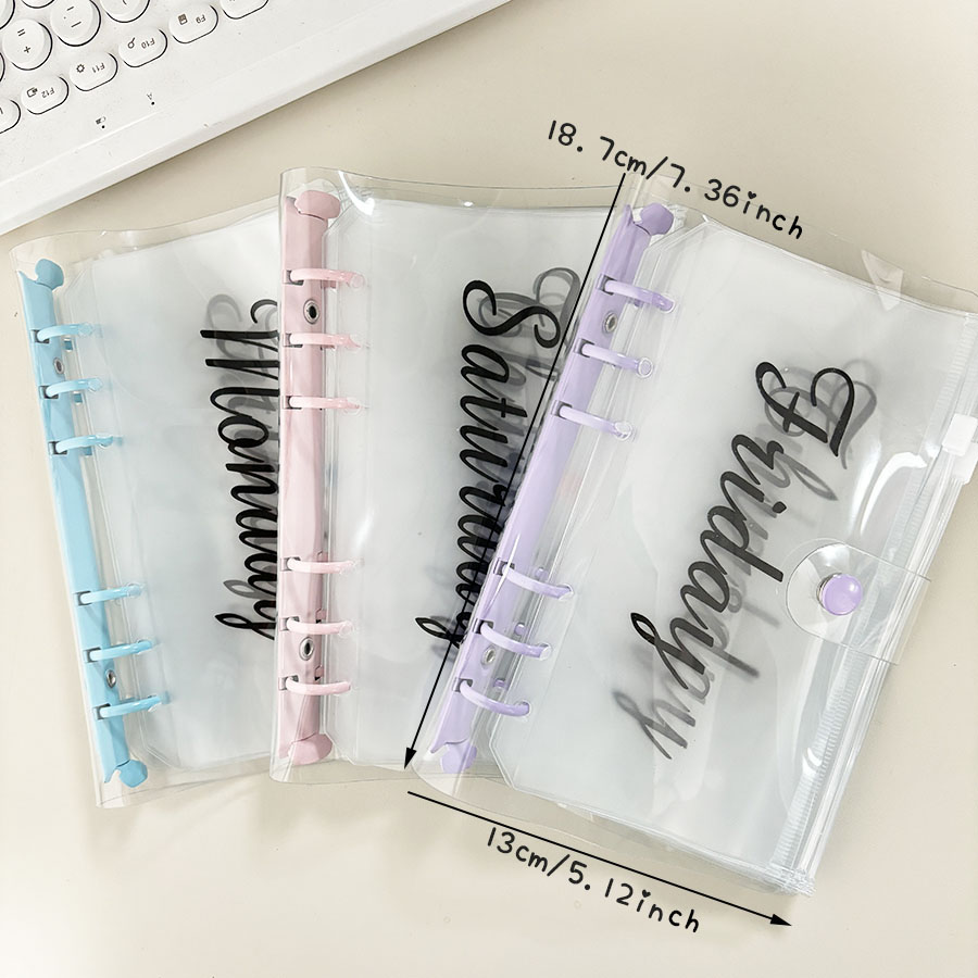 Planner Weekly Budget - SKYSONIC 1 комплект A6 Macarone Binder
