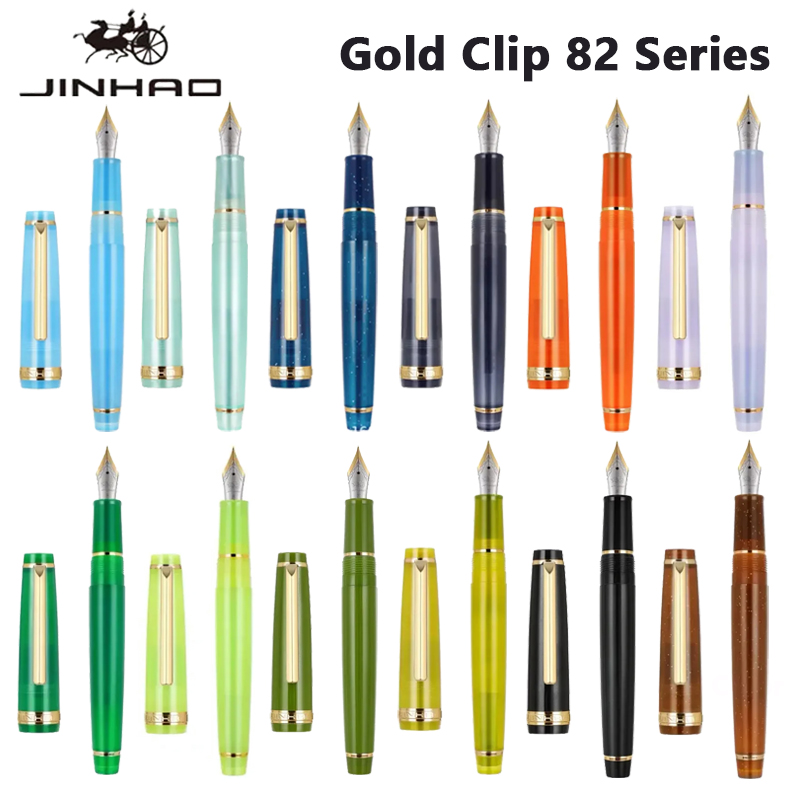 Office Stationery Supply Business - Перьевая ручка Jinhao 82, золотой зажим,