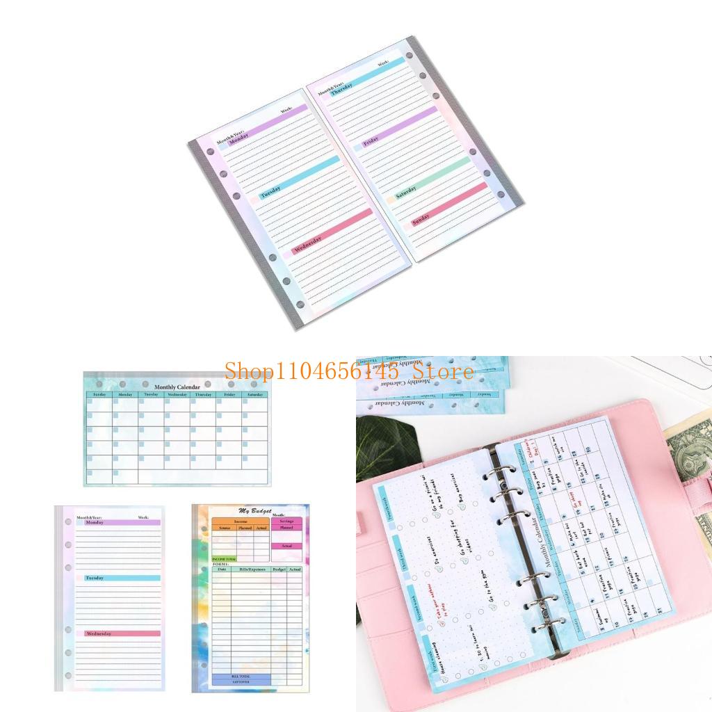 Planner Weekly Budget - Сменный лист бумаги с вкладышами, бюджетные/недельные/месячные
