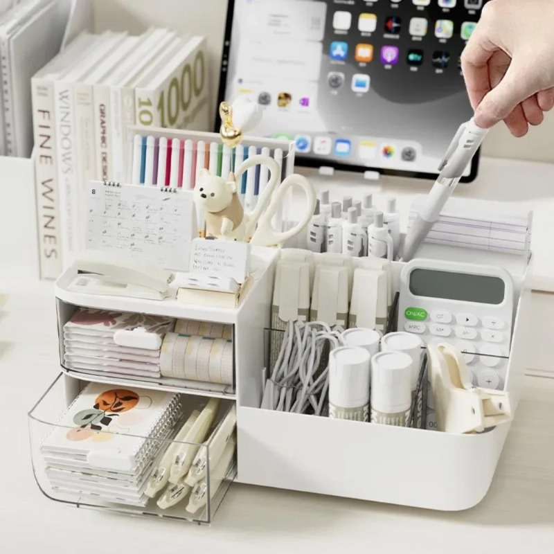 Ideal Stationery & Office Supply - Настольный органайзер для косметики с выдвижными