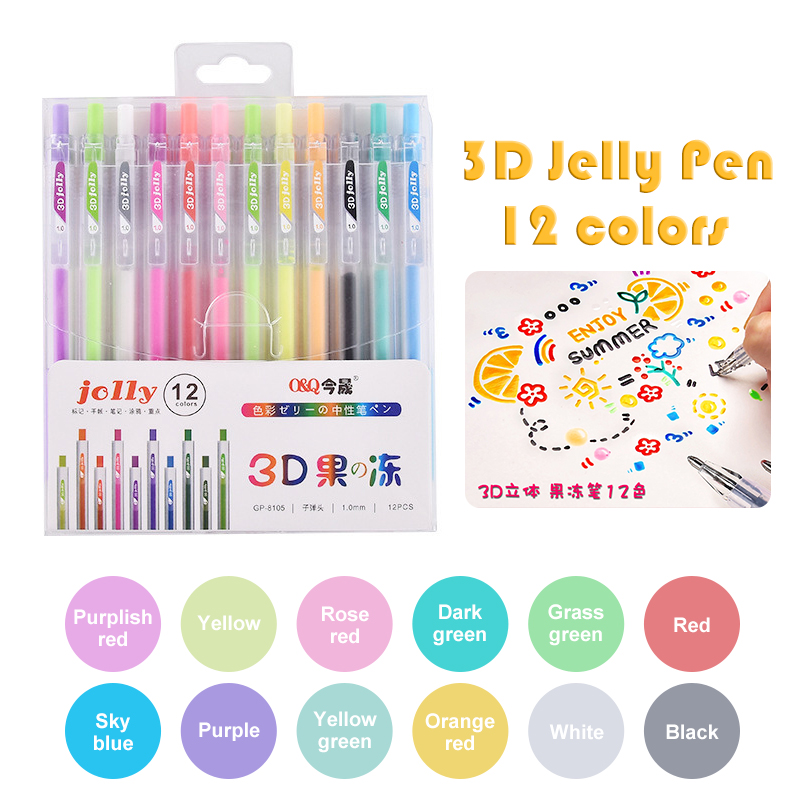 3D Трехмерная Желейная ручка ц – обзор и цена Gel Ink Pen Set