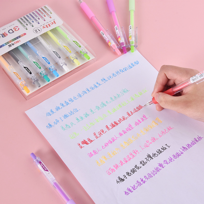 3D Трехмерная Желейная ручка ц – обзор и цена Gel Ink Pen Set