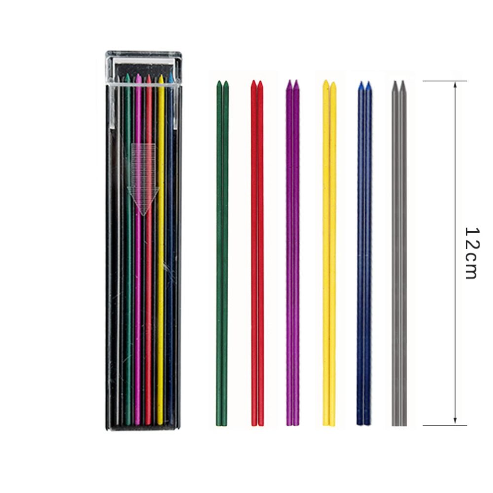 12 шт./коробка, разноцветные м – обзор и цена Mechanical Pencil Lead