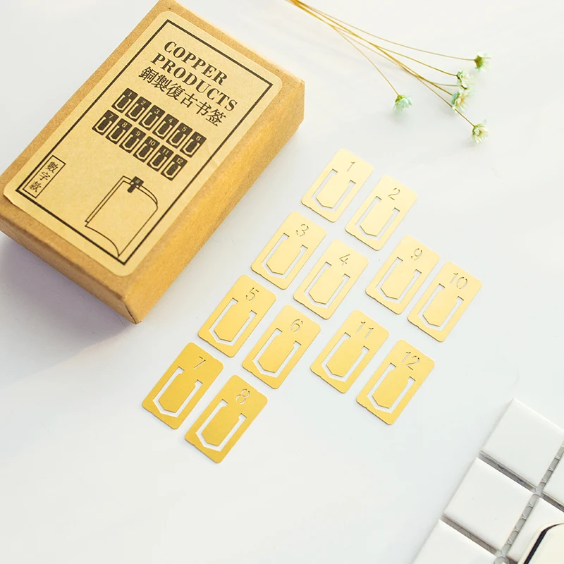 12 шт./партия, винтажные медны – обзор и цена Stationery And Office Supply Stores