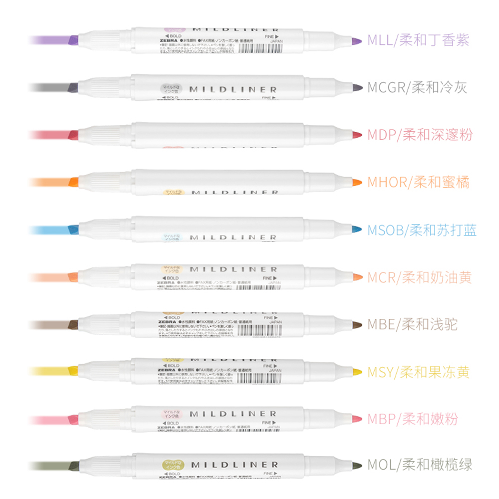 Японские маркеры ZEBRA, набор  – обзор и цена Highlighter Set Pastel