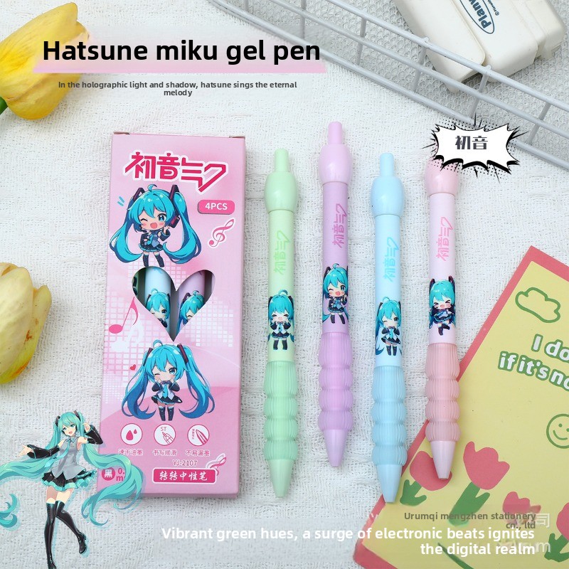 Гелевая ручка Kawaii Hatsune M – обзор и цена Gel Ink Pen Set