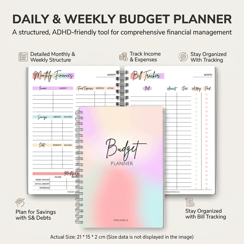 Ежедневный блокнот для учета д – обзор и цена Planner Weekly Budget