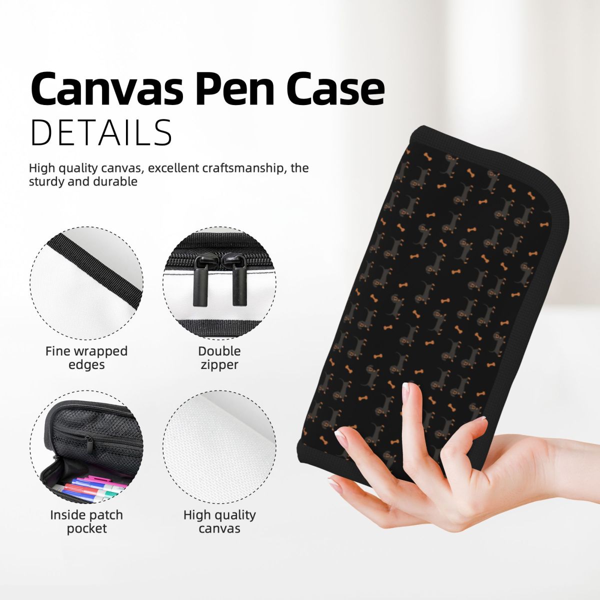 Черно-коричневый пенал для руч – обзор и цена Tan Stationery & Office Supply