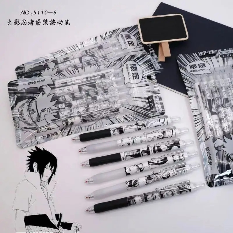 Гелевая ручка Наруто, 6 шт./ко – обзор и цена Gel Ink Pen Set