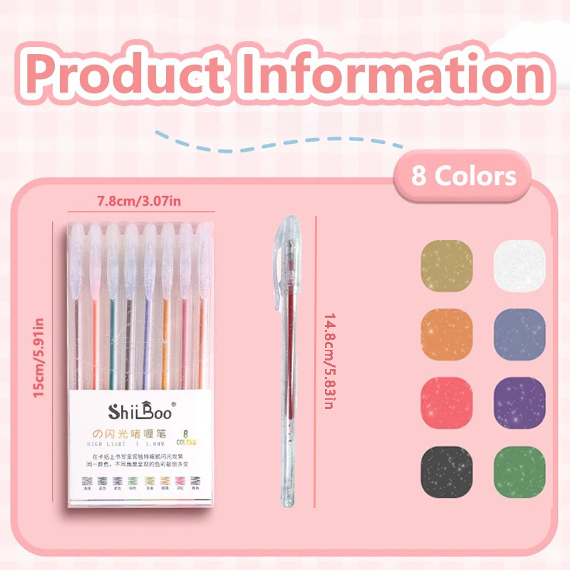 Набор гелевых ручек с блесткам – обзор и цена Gel Ink Pen Set