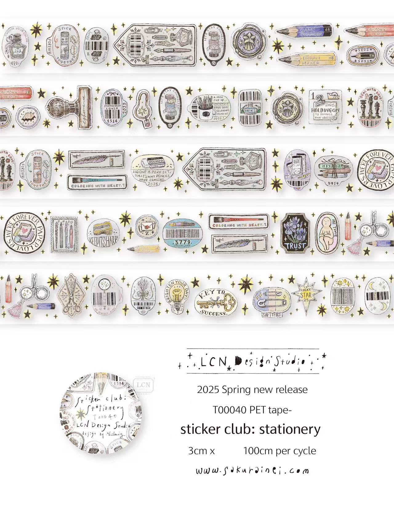1 петля LCN винтажная наклейка – обзор и цена Washi Tape Set