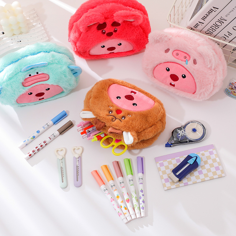 Плюшевая сумка-пенал с мультяш – обзор и цена Pencil Case Large
