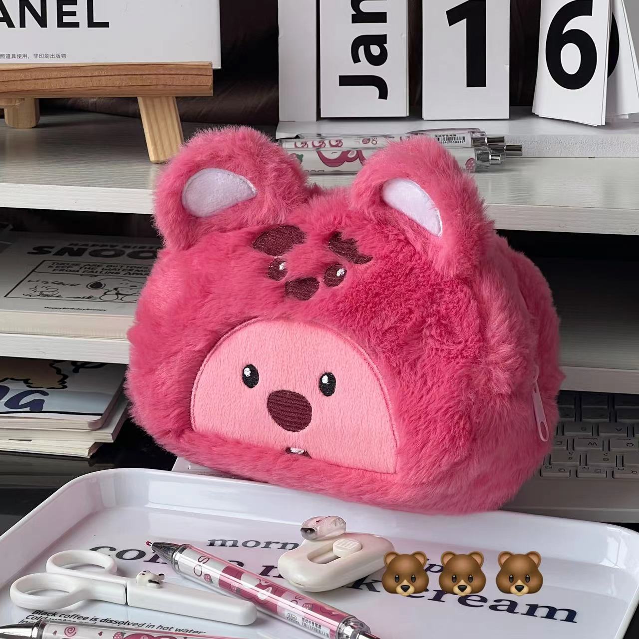 Плюшевая сумка-пенал с мультяш – обзор и цена Pencil Case Large