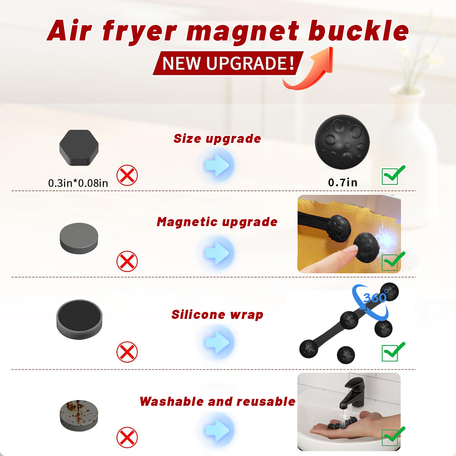 1/2 комплекта, силиконовые маг – обзор и цена Paperclip Magnetic Set