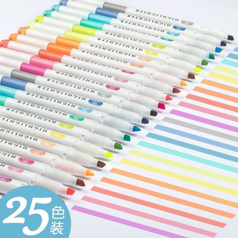 25 цветов, маркеры ZhiPai, мар – обзор и цена Highlighter Set Pastel