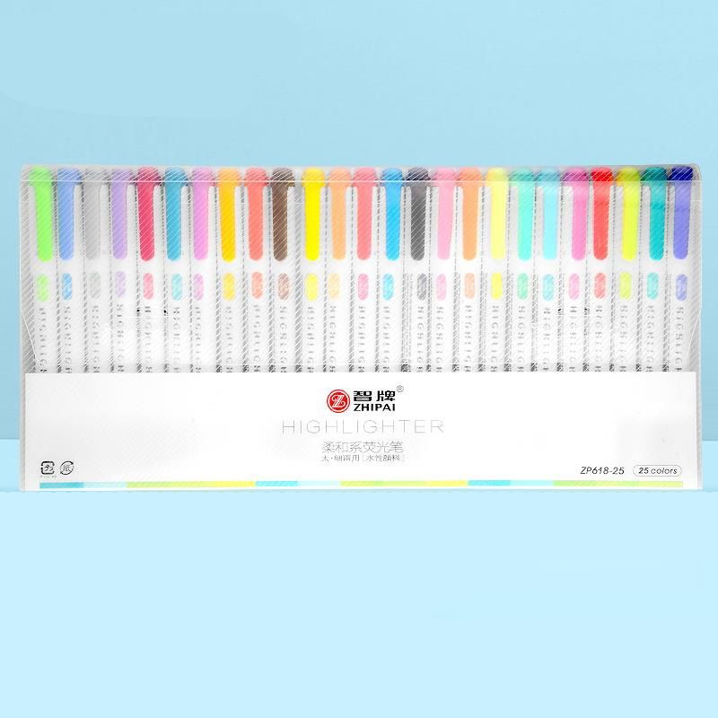 25 цветов, маркеры ZhiPai, мар – обзор и цена Highlighter Set Pastel