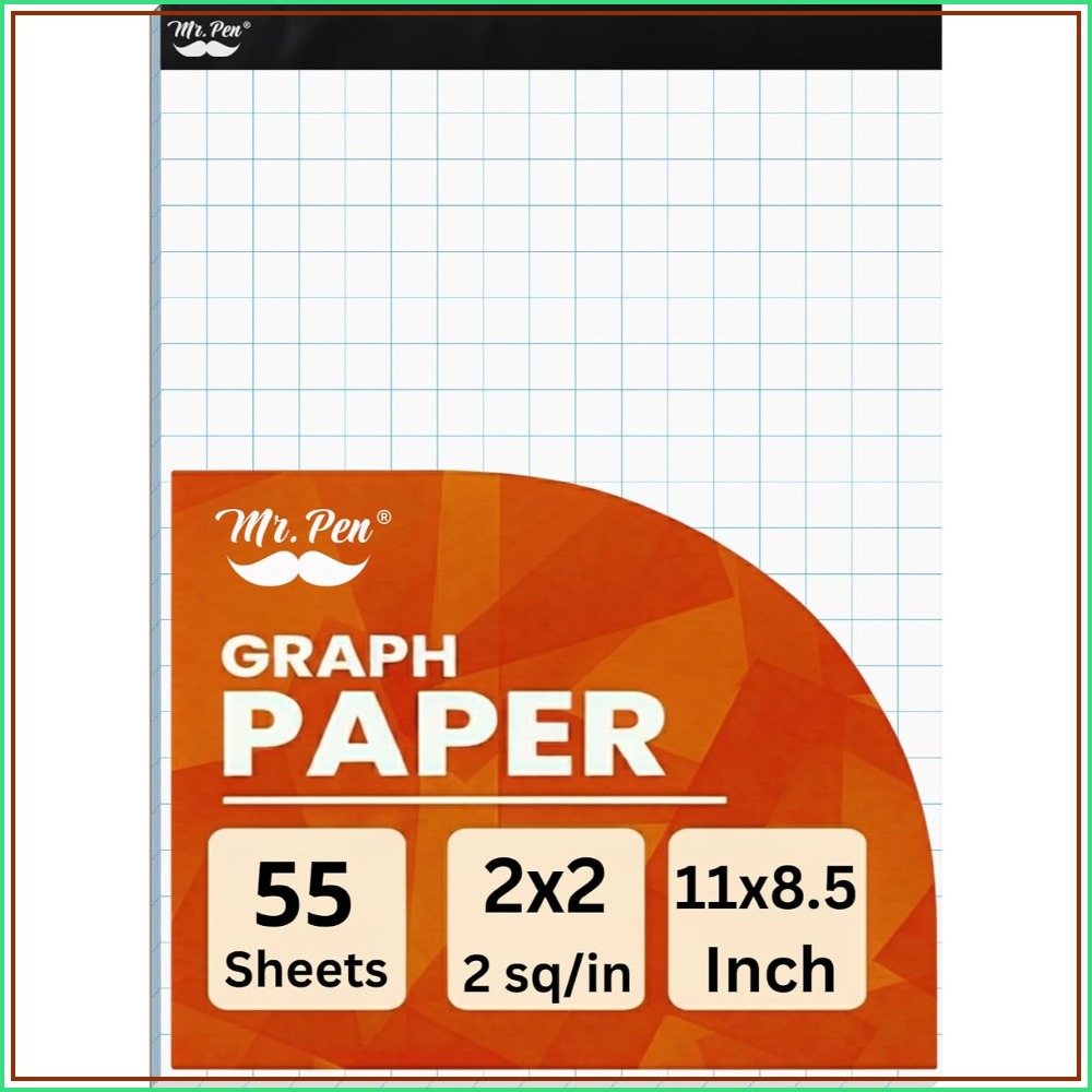 Блокнот для графиков, 8,5x11 д – обзор и цена Graph Paper Pad